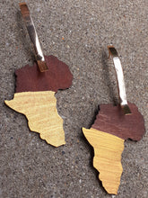 Load image into Gallery viewer, Handpainted Abstract Africa Wooden Earrings. Kargo Fresh