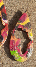 Load image into Gallery viewer, Handpainted Abstract Africa Wooden Earrings Kargo Fresh