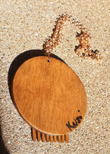 Load image into Gallery viewer, Handpainted Abstract Afro Pick Collar Necklace Kargo Fresh