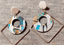 Load image into Gallery viewer, Handpainted Abstract Geometric Earrings Kargo Fresh
