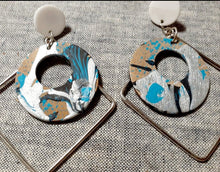 Load image into Gallery viewer, Handpainted Abstract Geometric Earrings Kargo Fresh