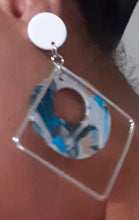 Load image into Gallery viewer, Handpainted Abstract Geometric Earrings Kargo Fresh