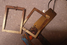 Load image into Gallery viewer, Handpainted Abstract Wooden Collar Necklace And Earrings Set Kargo Fresh