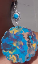 Load image into Gallery viewer, Handpainted Abstract Wooden Earrings Kargo Fresh