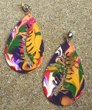 Load image into Gallery viewer, Handpainted Adinkra Symbol Clip On Earrings Kargo Fresh