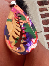 Load image into Gallery viewer, Handpainted Adinkra Symbol Clip On Earrings Kargo Fresh