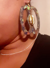 Load image into Gallery viewer, Handpainted Adinkra Symbol Clip On Earrings Kargo Fresh