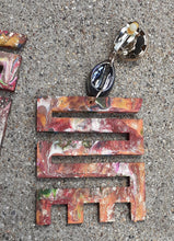 Load image into Gallery viewer, Handpainted Adinkra Symbol Clip On Earrings Kargo Fresh