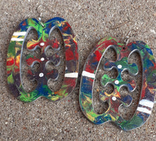 Load image into Gallery viewer, Handpainted Adinkra symbol Earrings Kargo Fresh
