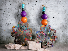 Load image into Gallery viewer, Handpainted Adinkra symbol Earrings Kargo Fresh