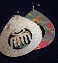 Load image into Gallery viewer, Handpainted Adinkra symbol Earrings Kargo Fresh