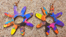 Load image into Gallery viewer, Handpainted Adinkra symbol Earrings Kargo Fresh