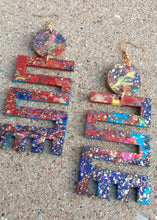 Load image into Gallery viewer, Handpainted Adinkra symbol Earrings Kargo Fresh