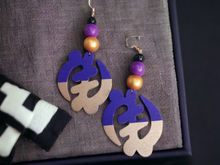 Load image into Gallery viewer, Handpainted Adinkra symbol Earrings Kargo Fresh