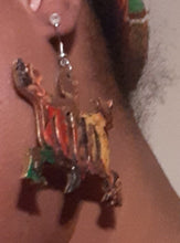Load image into Gallery viewer, Handpainted Adinkra symbol Earrings Kargo Fresh