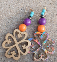 Load image into Gallery viewer, Handpainted Adinkra symbol Earrings Kargo Fresh