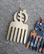 Load image into Gallery viewer, Handpainted Adinkra symbol Earrings Kargo Fresh