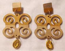 Load image into Gallery viewer, Handpainted Adinkra symbol Earrings Kargo Fresh