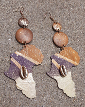 Load image into Gallery viewer, Handpainted Africa Earrings Kargo Fresh