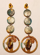 Load image into Gallery viewer, Handpainted Africa clip on Earrings Kargo Fresh