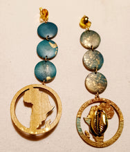 Load image into Gallery viewer, Handpainted Africa clip on Earrings Kargo Fresh
