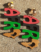 Load image into Gallery viewer, Handpainted Afro Clip On Earrings Kargo Fresh