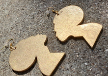 Load image into Gallery viewer, Handpainted Afro Queen  Earrings Kargo Fresh