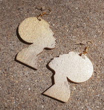 Load image into Gallery viewer, Handpainted Afro Queen Earrings Kargo Fresh