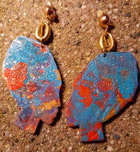 Load image into Gallery viewer, Handpainted Afrocentric Queen Earrings Kargo Fresh