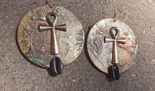 Load image into Gallery viewer, Handpainted Ankh Earrings Kargo Fresh