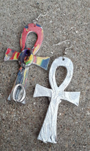 Load image into Gallery viewer, Handpainted Ankh Earrings Kargo Fresh