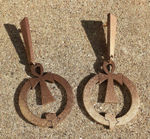 Load image into Gallery viewer, Handpainted Ankh Earrings Kargo Fresh