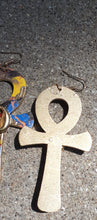 Load image into Gallery viewer, Handpainted Ankh Earrings Kargo Fresh