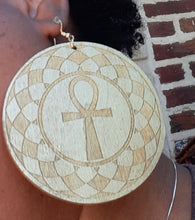 Load image into Gallery viewer, Handpainted Ankh Earrings Kargo Fresh