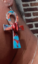 Load image into Gallery viewer, Handpainted Ankh Earrings Kargo Fresh
