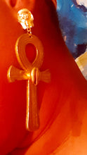 Load image into Gallery viewer, Handpainted Ankh Earrings Kargo Fresh