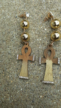Load image into Gallery viewer, Handpainted Ankh Earrings Kargo Fresh