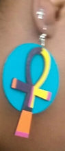 Load image into Gallery viewer, Handpainted Ankh Earrings Kargo Fresh