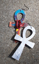 Load image into Gallery viewer, Handpainted Ankh Earrings Kargo Fresh