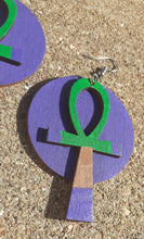 Load image into Gallery viewer, Handpainted Ankh Earrings Kargo Fresh