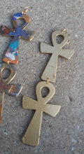 Load image into Gallery viewer, Handpainted Ankh Earrings Kargo Fresh