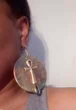 Load image into Gallery viewer, Handpainted Ankh Earrings Kargo Fresh