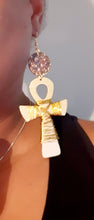 Load image into Gallery viewer, Handpainted Ankh Earrings Kargo Fresh