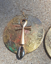Load image into Gallery viewer, Handpainted Ankh Earrings Kargo Fresh