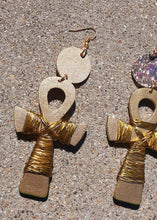 Load image into Gallery viewer, Handpainted Ankh Earrings Kargo Fresh