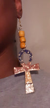 Load image into Gallery viewer, Handpainted Ankh Earrings Kargo Fresh