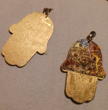 Load image into Gallery viewer, Handpainted Boho Hamsa Earrings Kargo Fresh
