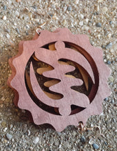Load image into Gallery viewer, Handpainted Extra Large Gye Nyame Adinkra Earrings Kargo Fresh