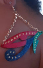 Load image into Gallery viewer, Handpainted Eye of Horus Wooden Earrings Kargo Fresh