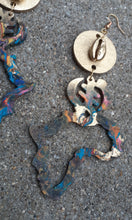 Load image into Gallery viewer, Handpainted Gye Nyame Adinkra Africa Earrings Kargo Fresh